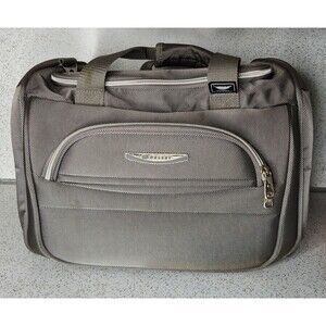 Delsey Duffel Bag Carry-On Weekender Overnight Gym Bag Lightweight Gray 15x11x6